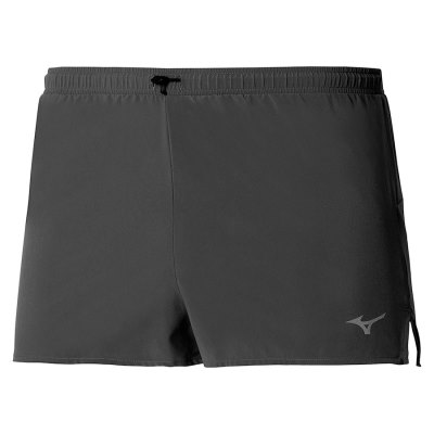 Pantalones Cortos Mizuno AERO Split 1.5 Hombre - Negros - Chile M485TRPCVQ